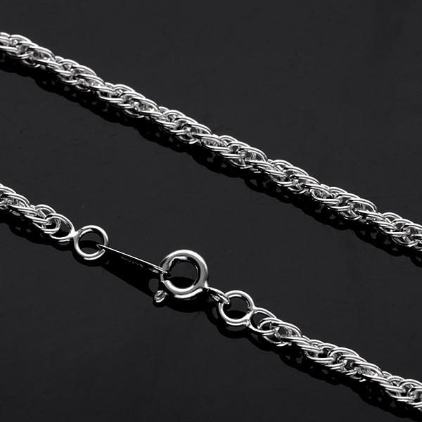 シルバーチェーン 925 ネックレスチェーンのみ ロープ ツイスト 40cm 