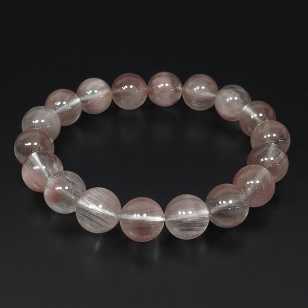 レッドルチルクォーツ ブレスレット 11.2mm 18.5cm 高品質 天然石