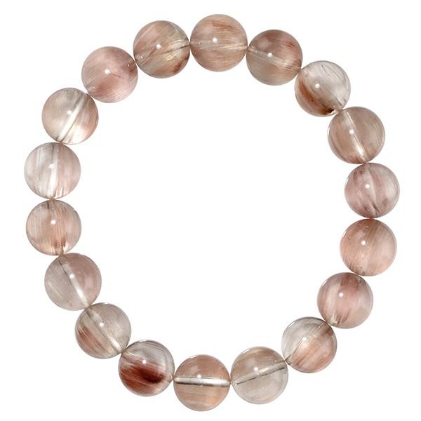 レッドルチルクォーツ ブレスレット 11.2mm 18.5cm 高品質 天然石