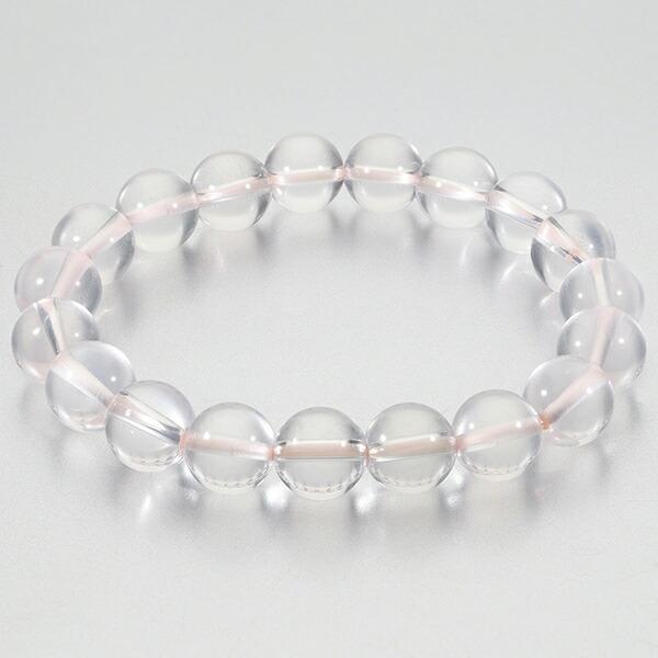 ローズクォーツ マダガスカル産 ブレスレット 10mm 16.5~18.5cm S〜LL 