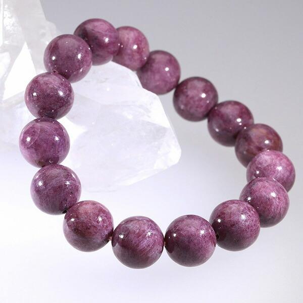 ルビー ブレスレット 12.5mm 18.5cm メンズL レディースLL サイズ