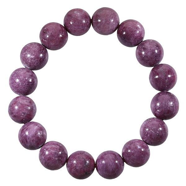 大特価◆新品！ルビーブレスレット　Lサイズ ルビー ブレスレット 12.8mm 18.5cm メンズL レディースLL サイズ