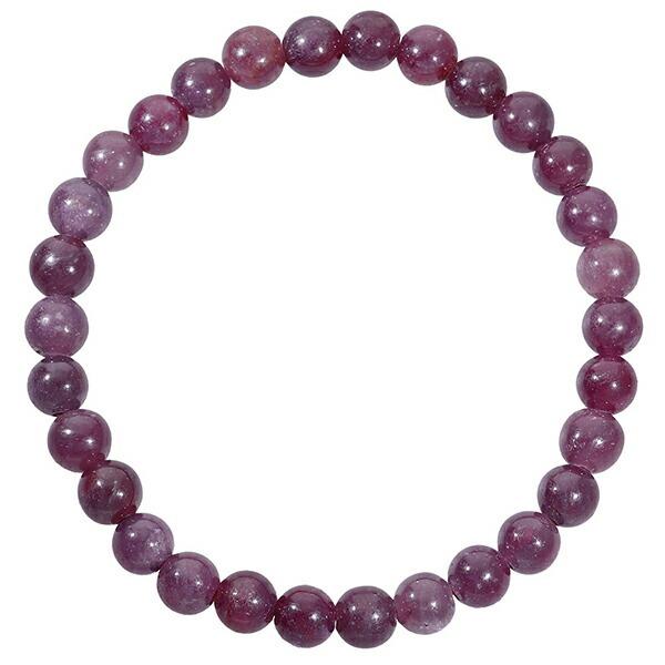 ルビー ブレスレット 6mm 16.5~17.5cm S~L サイズ 誕生石 7月 天然石