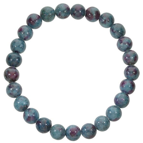 ルビー イン カイヤナイト タンザニア産 ブレスレット 8mm 18.5cm 