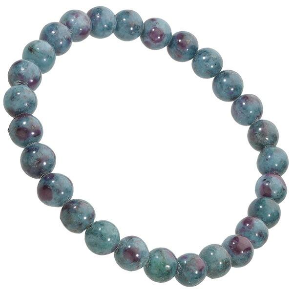 ルビー イン カイヤナイト タンザニア産 ブレスレット 7.5mm 19cm