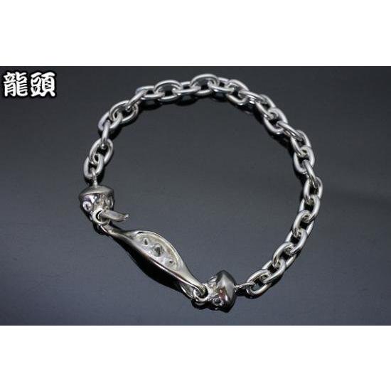 龍頭 蛙玉 ブレスレット レディース シルバー シルバーブレスレット  