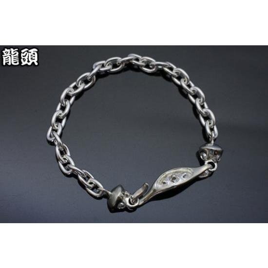 龍頭 蛙玉 ブレスレット レディース シルバー シルバーブレスレット