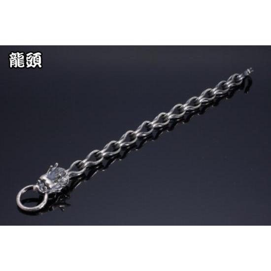 龍頭 龍 ブレスレット メンズ シルバー シルバーブレスレット メンズブレスレット シルバー950 男性 彼氏 伝統技法 ギフト 人気 おしゃれ ブランド 爆買の画像