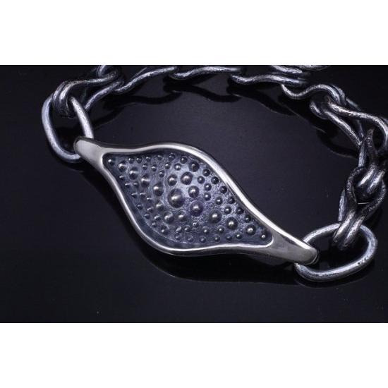 龍頭 花弁霰岩石チェーン ブレスレット メンズ シルバー シルバーブレスレット メンズブレスレット シルバー950 男性 彼氏 伝統技法 ギフト 人気 爆買の画像