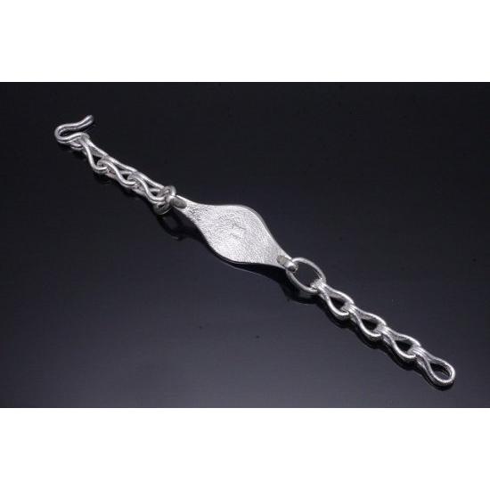龍頭 花弁霰岩石チェーン ブレスレット ブルートパーズ メンズ シルバー シルバーブレスレット メンズブレスレット シルバー950 男性 彼氏 伝統技法 爆買の画像