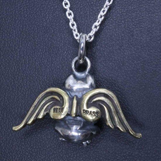 龍頭 天使 蛙 ネックレス チェーン付き ペンダント メンズ シルバー シルバーネックレス メンズネックレス カエル 天使 エンジェル シルバー950 男性 |  | 04