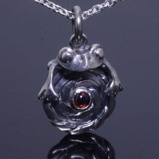 龍頭 蛙×ツイスト ネックレス チェーン付き ペンダント メンズ シルバー シルバーネックレス メンズネックレス カエル 天然石 シルバー950 男性 彼氏 |  | 03