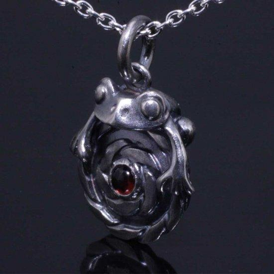 龍頭 蛙×ツイスト ネックレス チェーン付き ペンダント メンズ シルバー シルバーネックレス メンズネックレス カエル 天然石 シルバー950 男性 彼氏 |  | 05