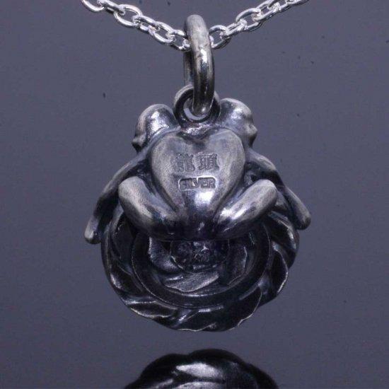 龍頭 蛙×ツイスト ネックレス チェーン付き ペンダント メンズ シルバー シルバーネックレス メンズネックレス カエル 天然石 シルバー950 男性 彼氏 |  | 07