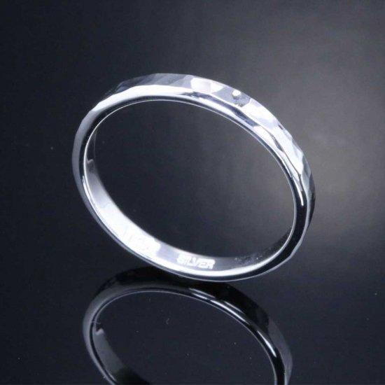 龍頭 丸鎚目 リング 幅3mm 1〜27号 指輪 メンズ シルバー シルバーリング メンズリング シルバー950 男性 彼氏 伝統技法 ギフト 人気 おしゃれ 爆買の画像