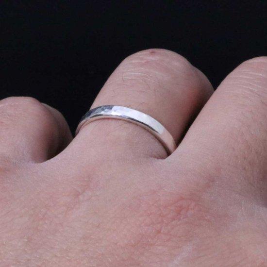 龍頭 丸鎚目 リング 幅3mm 1〜27号 指輪 メンズ シルバー シルバーリング メンズリング シルバー950 男性 彼氏 伝統技法 ギフト 人気 おしゃれ 爆買の画像