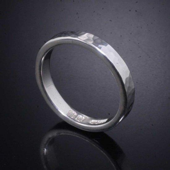龍頭 丸鎚目 リング 幅3mm 1〜27号 指輪 メンズ シルバー シルバーリング メンズリング シルバー950 男性 彼氏 伝統技法 ギフト 人気 おしゃれ 爆買の画像