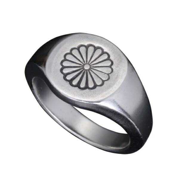 龍頭 菊 印台 リング 10〜27号 指輪 花 メンズ シルバー シルバーリング メンズリング シルバー950 男性 彼氏 伝統技法 ギフト 人気 おしゃれ | 