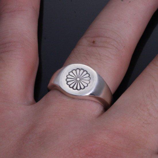 龍頭 菊 印台 リング 10〜27号 指輪 花 メンズ シルバー シルバーリング メンズリング シルバー950 男性 彼氏 伝統技法 ギフト 人気 おしゃれ |  | 04
