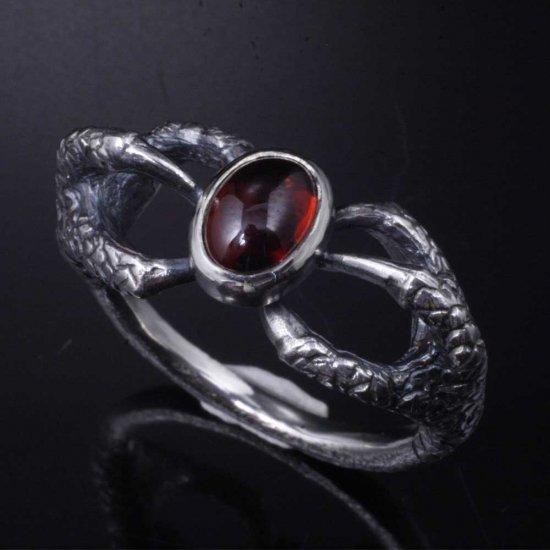 龍頭 龍手 リング 18〜28号 指輪 竜 ドラゴン 天然石 ガーネット ペリドット メンズ シルバー シルバーリング メンズリング シルバー950 男性 彼氏 |  | 02