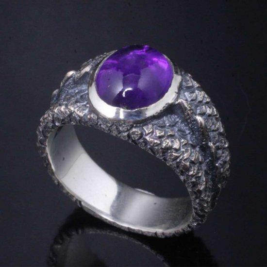 龍頭 龍鱗 リング アメシスト 15〜21号 指輪 竜 ドラゴン メンズ シルバー シルバーリング メンズリング シルバー950 男性 彼氏 伝統技法 ギフト 人気 |  | 01