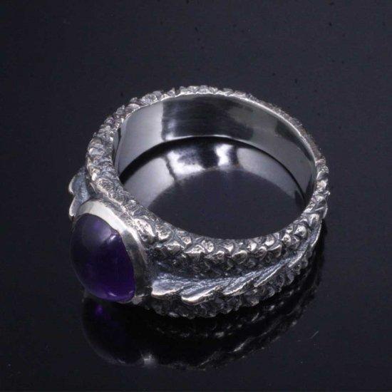 龍頭 龍鱗 リング アメシスト 15〜21号 指輪 竜 ドラゴン メンズ シルバー シルバーリング メンズリング シルバー950 男性 彼氏 伝統技法 ギフト 人気 |  | 06