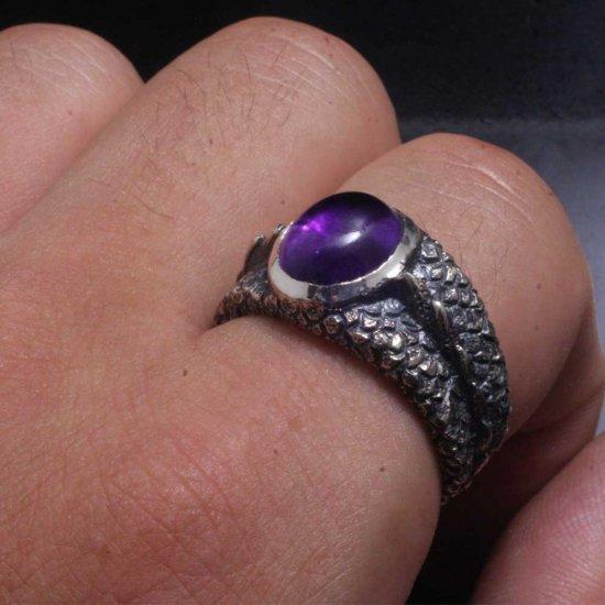 龍頭 龍鱗 リング アメシスト 15〜21号 指輪 竜 ドラゴン メンズ シルバー シルバーリング メンズリング シルバー950 男性 彼氏 伝統技法 ギフト 人気 |  | 07