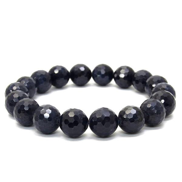 即*中様 天然石サファイアバングル 楽天市場】サファイア ブレスレット 7mm 16.5~18.5cm S〜LL