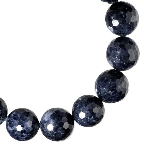 サファイア ブレスレット 12mm 17.5cm〜19.5cm カットサファイア M〜LL