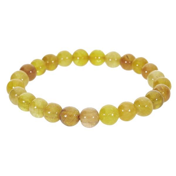 イエローサファイア ブレスレット 7.3mm 17.5cm 誕生石 9月 天然石