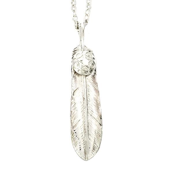 SAITAL ストリート フェザー スター シルバーネックレス 羽根 星 コンチョ インディアンジュエリー風 アメカジ ストリート サイタル 爆買 |  | 01