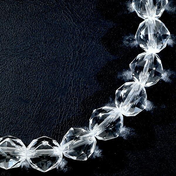 水晶 ブレスレット スターカット 8mm 16〜17.5cm S〜L サイズ