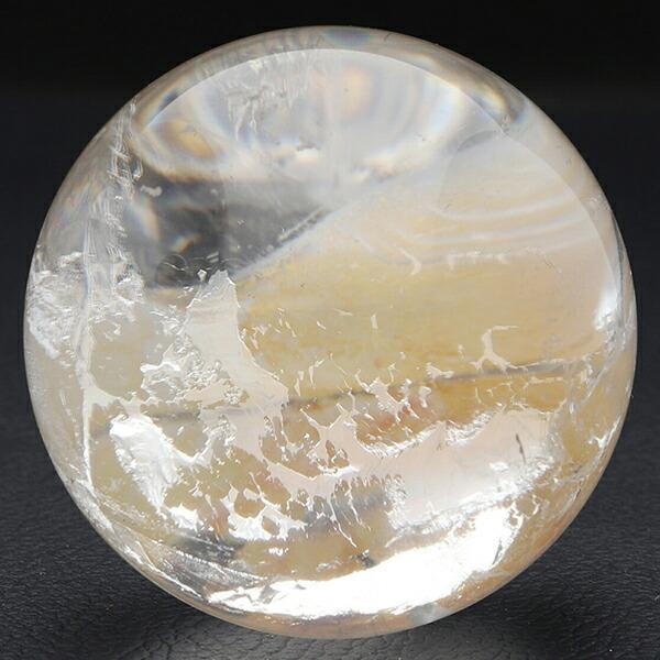 天然 水晶 丸玉 約43mm 穴なし 天然石 パワーストーン 置き玉