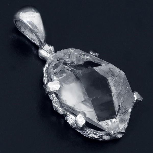 天然水晶 ペンダントトップ ハーキマーダイヤモンド 大粒