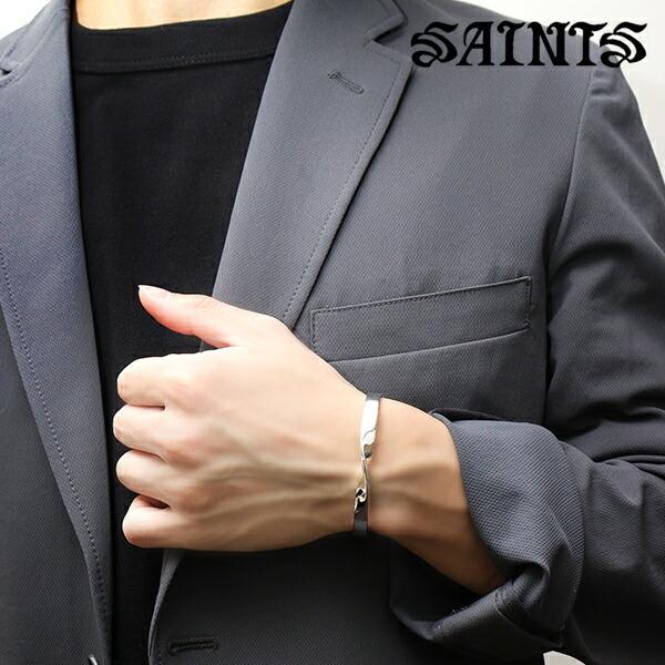 SAINTS（セインツ） バングル メンズ ツイスト プレーン シルバー