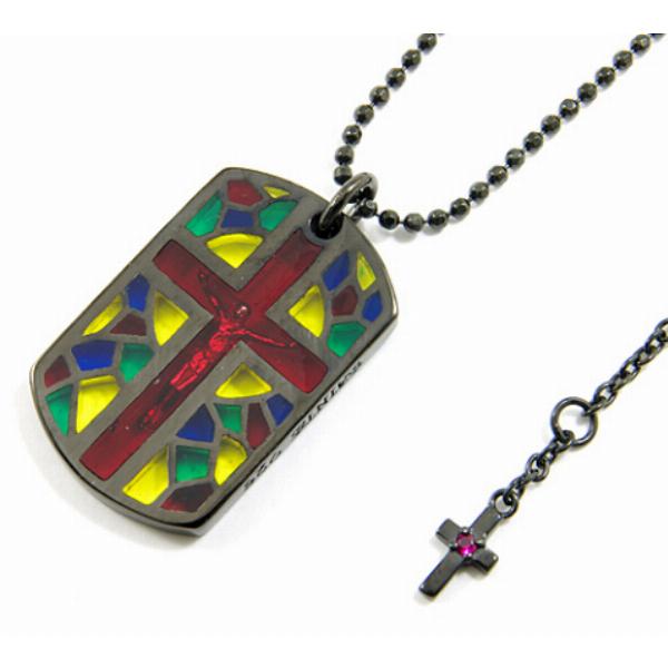 SAINTS（セインツ） ネックレス ステンドグラスジーザス ペンダント