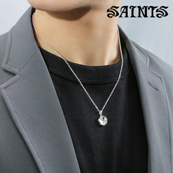 SAINTS（セインツ） ネックレス メンズ サファイア オクタゴン