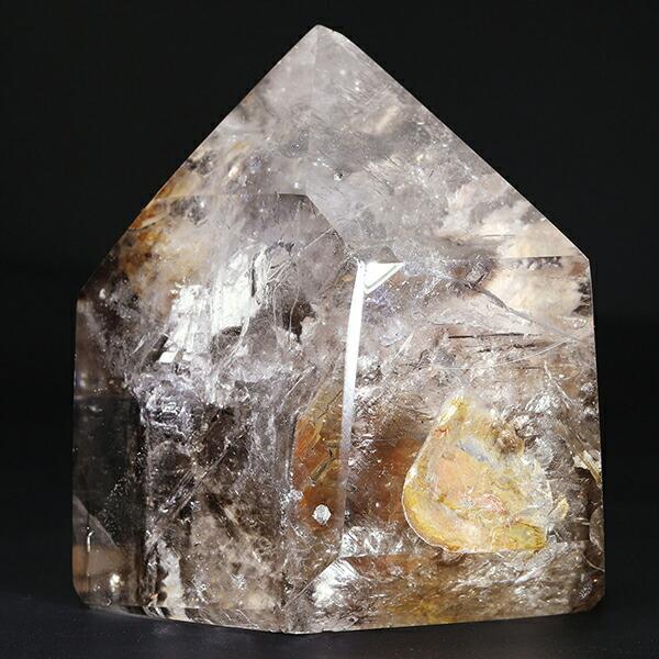 エレスチャル クォーツ 天然水晶 ポイント 原石 214g ブラジル 産