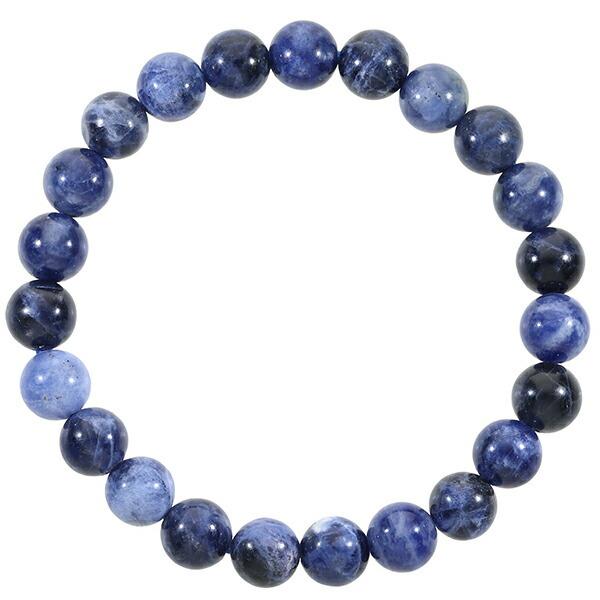 ソーダライト ブレスレット 8mm 17〜18.5cm M〜LL サイズ 天然石