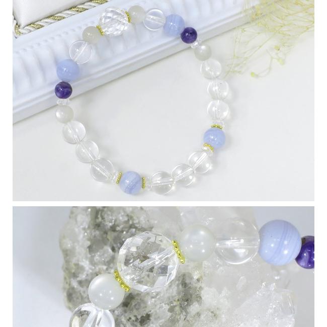 6月 誕生石 ブレスレット ムーンストーン レディース 天然石