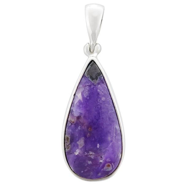 スギライト　シルバーペンダントトップ スギライト ペンダントトップ シルバー 雫型 天然石