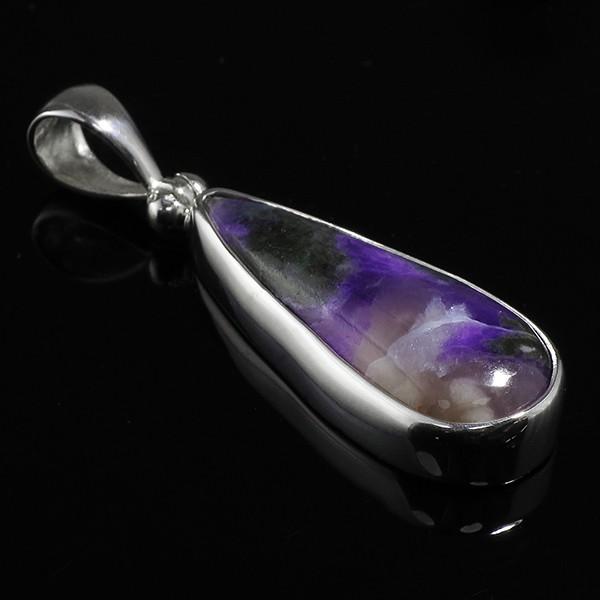 スギライト ペンダントトップ シルバー 雫型 天然石 パワーストーン