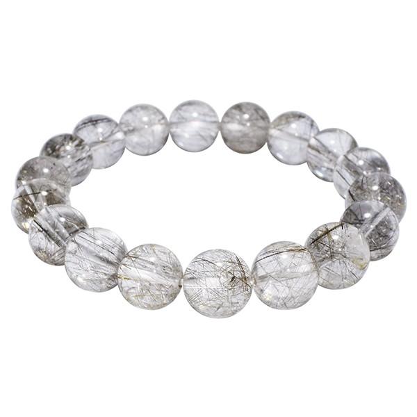 シルバールチルクォーツ ブレスレット 11.5mm 18.5cm 天然石