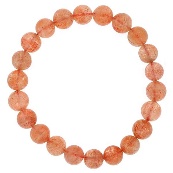 サンストーン ブレスレット 8.7mm 18cm 天然石 パワーストーン 腕輪