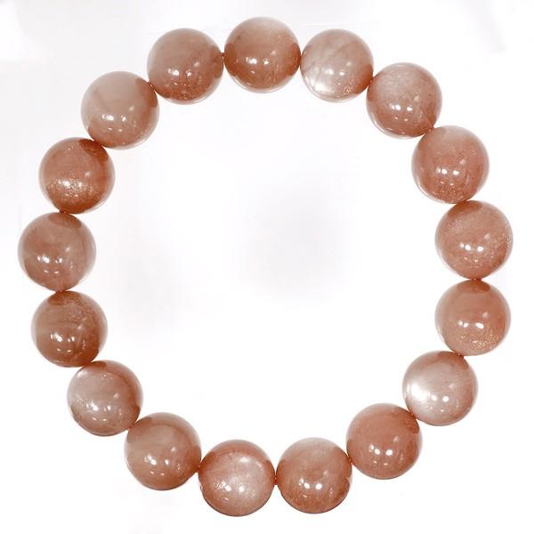 サンストーン ブレスレット 高品質 12.7mm 19cm メンズL レディースLL