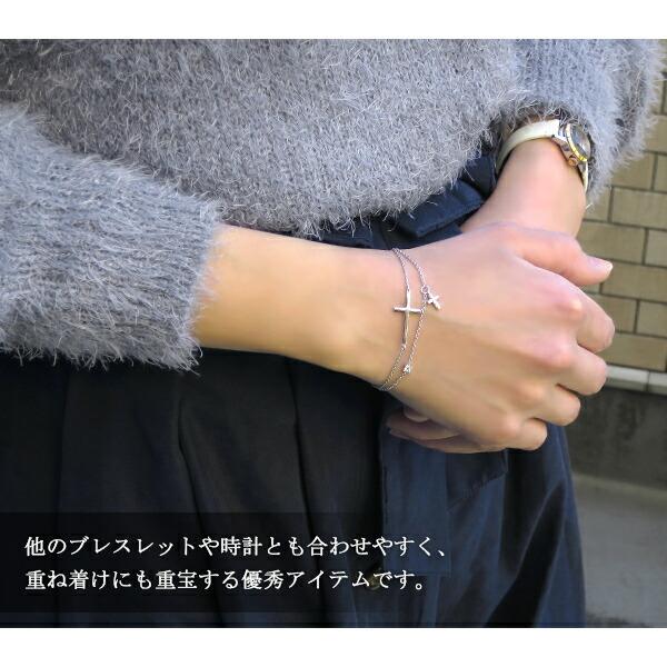 選べる3カラー ラテンクロス ブレスレット 15〜18cm シルバー925