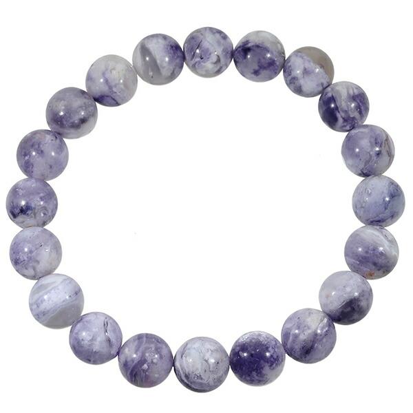 ティファニーストーン ブレスレット 9.5mm 17.5cm メンズM レディースL