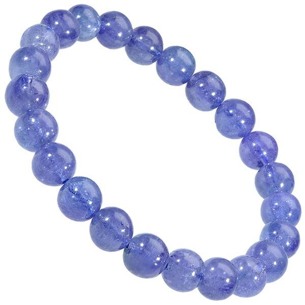 【ミッチー様ご検討用】約8ミリ　タンザナイト　ブレスレット 高品質++]バイカラータンザナイトブレスレット（約11mm玉） - 埼玉県