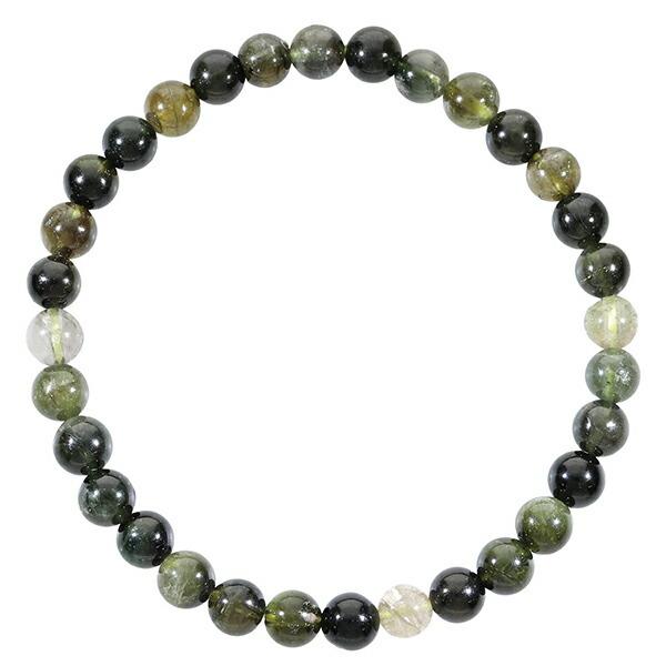 グリーントルマリン ブレスレット 5.5mm 16.5cm〜17.5cm S〜L サイズ