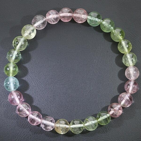 天然石 キャンディーカラートルマリン 7mm ブレスレット ギベオン隕石 天然石 キャンディーカラートルマリン 7mm ブレスレット ギベオン隕石